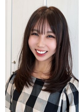 ヘアデザイン ファブロ(hair design FABRO.) 【FABRO東】顔周りレイヤー×オリーブブラウン