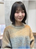 オリーブグレージュ/ミディアムレイヤー【下北沢】