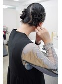 結婚式お呼ばれヘアセット