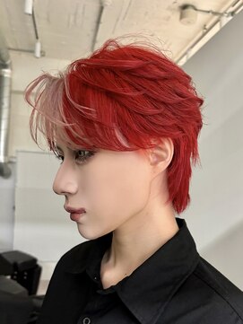 メンズウルフ/ワインレッド/ボルドーカラー