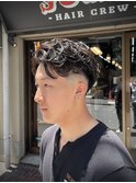 外人風パーマ