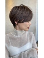 ダム(DaM) ナチュラルボブ前髪ありイメチェン20代30代40代ショートボブ