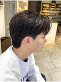 メンズカット/フェザーショート/センターパート《三谷海斗》