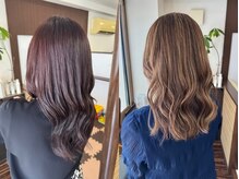 カラーの後は、極上の「ヘッドマッサージ」でまどろみの時間を