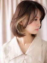 カバーヘアアンドスパ ブリス 浦和(COVER HAIR&SPA bliss) グレージュイヤリングカラー美髪前下がりボブ321Z浦和20代30代