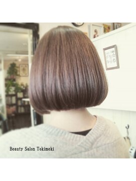 美容院 心花 トキメキ *透明感のあるワンレングスBOB*