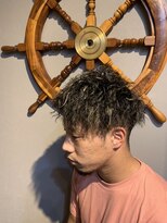 バーバー スタジオ ラフテル(Barber Studio RAFTEL)&nbsp;ツイストパーマ×メッシュ