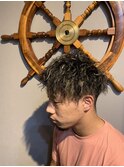 ツイストパーマ×メッシュ
