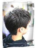 マッシュかき上げヘア アップバング束感ミニマムラフフォワード