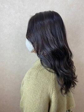 ヘア プロデュース キュオン(hair produce CUEON.) ラベンダーアッシュ × 暗髪カラー