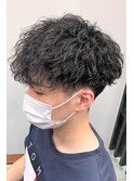 ツイストスパイラルパーマ/波巻きパーマ/ツーブロック刈り上げ
