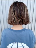 ハイライトボブ[20代30代40代50代60代]