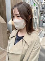 サク(Sac.)&nbsp;ヌーディベージュ×シースルーバング Sac.恵比寿　栃木優佑