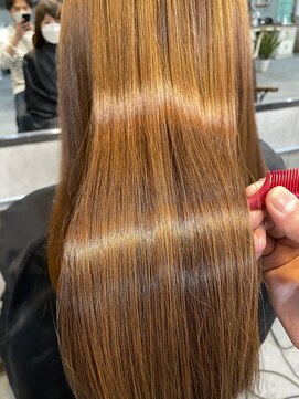 メーヴェ(Mowen) 南堀江 mowen Tetsu 艶髪 酸熱ストレート 髪質改善