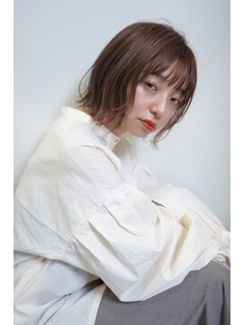 ネオリーブカフ 鶴ヶ峰店(Neolive caff) 小顔ヘア 外ハネ くびれ レイヤーボブ