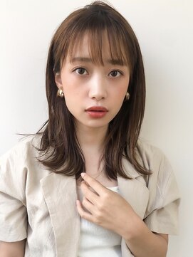 リヤン 表参道(lyann) ペールベージュ外ハネボブくびれヘア小顔カット大人可愛い