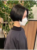 スキばさみを使わない*大人ショートボブ〔銀座、新橋〕