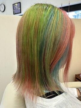 アンカー ヘアーワークス(ANCHOR hair works) ユニコーンカラー