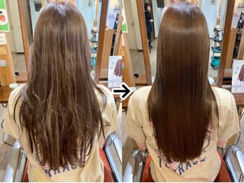 チーゴ(Hair&Spa CHEEGO)の写真/髪質改善に特化した最上級酸熱トリートメント☆特別なヘアケアで、思わず触りたくなる褒められヘアに…♪