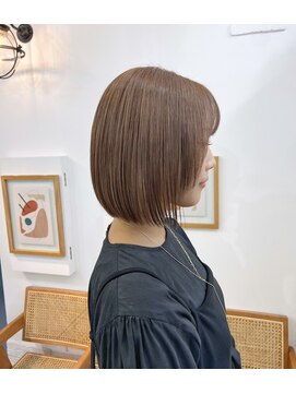 イコ 表参道原宿(ico) ぷつっとボブ×ナチャラルベージュ