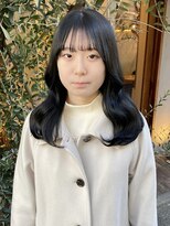 ラミエバイメルト 下北沢(lamie by melt)&nbsp;花田/似合わせカット/イメチェン/韓国/黒髪/ブルーブラック