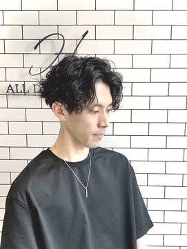 オールデイハローズ 京都駅前店(ALL DAY HELLO`S) 20代イケメンビジネスニュアンスパーマ【京都駅】30代40代