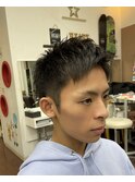 鉄板ツーブロックショート