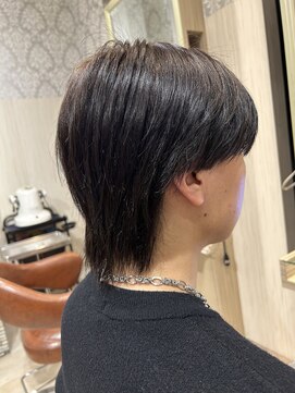 ビス リアン 川口店(Vis lien) 毛流れセンターパート無造作パーマツーブロック刈り上げ