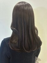 アンド アノン(and anon)&nbsp;ロングレイヤー　ワンカール　顔周りアレンジ　地毛風カラー