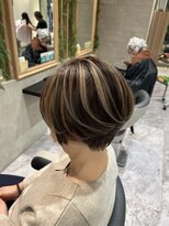 イメージア 町田店(IMAGE A) コントラストハイライトショート@30代40代50代60代