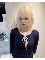 ユアーズヘア 新宿三丁目店(youres hair)&nbsp;ウルフカット/ハッシュカット/抜きっぱなしブロンド