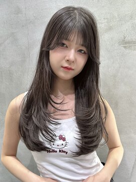 ロンドネートゥル 新潟(Lond naitre) 新潟／万代／ミニウルフ／髪質改善/オリーブグレージュ