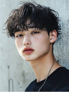 ロディーナ 大口 新子安(rodina) ニュアンスパーマ×メンズ/眉毛/韓国/ブリーチ/パーマ/ブリーチ