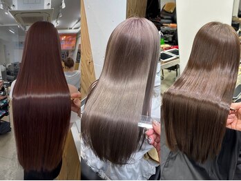 ミラ 新宿(MILA)の写真/【新宿駅１分】髪質改善ストレート導入!ダメージレス×Aujua・酸性ストレートで美髪を叶える♪[縮毛/新宿]
