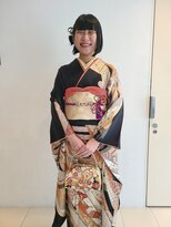 フォークロア 本店(Folk Lore)&nbsp;ボブスタイルでかっこよく振り袖