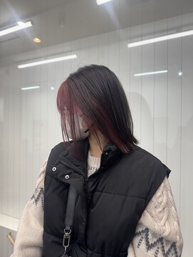 ヘアースマイルクー(HAIR SMILE COEUR) 【COEUR/YUI】フェイスフレーミング ピンク 似合わせカット