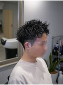 ツイストスパイラル、短髪パーマ