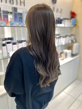 ヒビカ(HIBIKA) 柔らかブラウンベージュロング