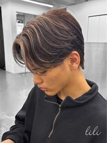 アンドメゾンオム(&Maison. homme)&nbsp;【センターパート×デザインカラー】加古川/ハイライト/メンズ