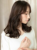 カバーヘアアンドスパ ブリス 浦和(COVER HAIR&SPA bliss) ダークアッシュブラウン大人美人コテ巻き風パーマX浦和30代40代