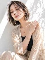 アッシュ 学芸大学店(Ash)&nbsp;ボブ/白髪ぼかしハイライト/大人女性/グレージュ/脱白髪染め