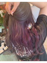 ヘアアンドリラクシングルーム アールフラン(Hair&Relaxingroom arFranc)&nbsp;インナーカラー 紫