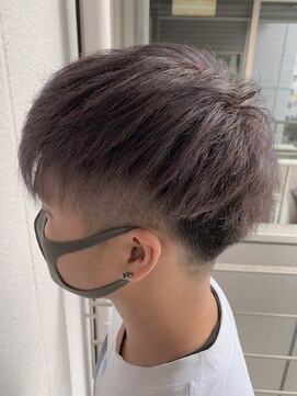 エイル 西梅田(eyl) メンズダブルカラー × ハイトーンラベンダー☆