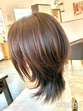 オレンジ(orange) 【orange大分賀来】ウルフヘアウルフカットウルフスタイル