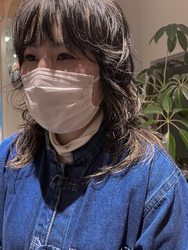 キコエル 三軒茶屋(kikoeru) ハイライトパーマウルフスタイル