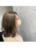 くびれミディ オリーブベージュ 透け感 イルミナ【OAK中目黒】