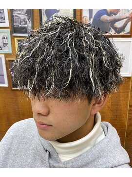 ヘアーパークキューブ ツイストスパイラル×ホワイトメッシュ