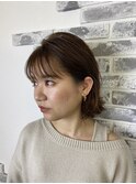 大人かわいい/耳かけボブ/カジュアル/外ハネボブ