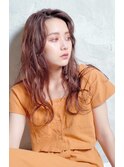 デザインカラー×レイヤーカット×ウェットヘアオリーブベージュ