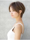 前髪なし大人ショート20代30代40代【AIN.表参道】川原大地